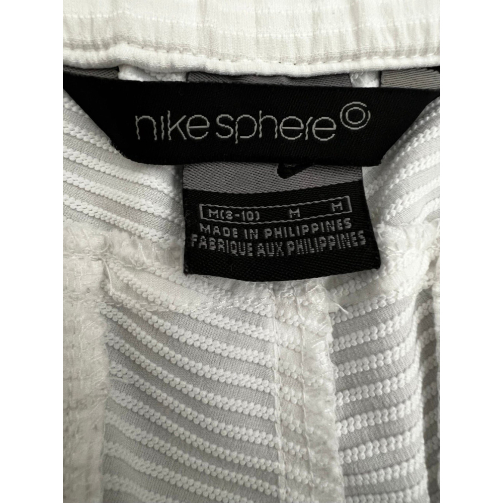 Nike Sphere Dry Y2K White Track Pants Women’s Medium Vintage Pinstripe Zip Ankle - Picture 11 of 12